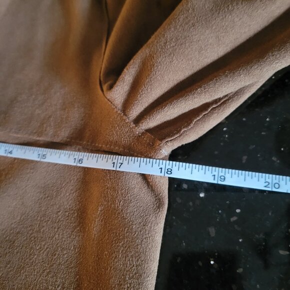 Esprit NWT Brown Faux Suede Jacket - Picture 13 of 15